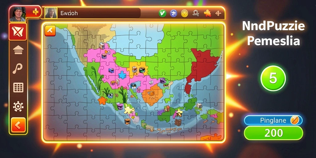 Tantangan level yang memacu adrenalin dan pemikiran.