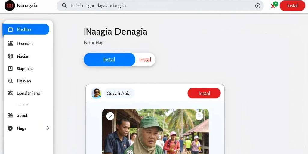 Tampilan menu yang mudah dinavigasi untuk semua pemain.