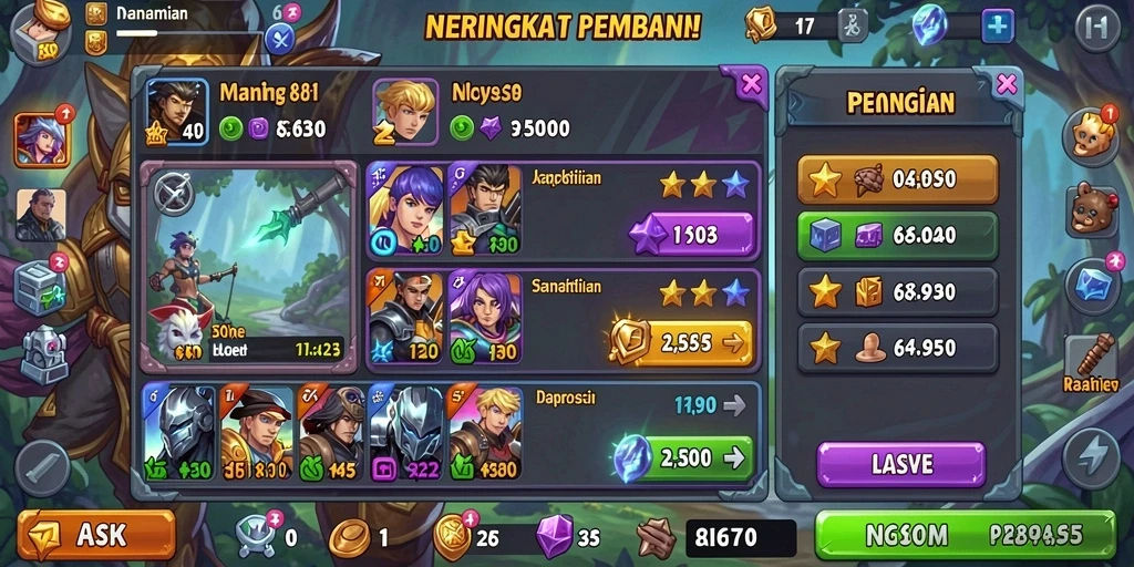 Desain grafis yang memukau dan efek suara yang realistis.